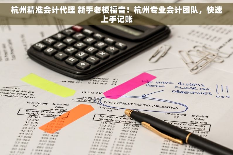 杭州精准会计代理 新手老板福音！杭州专业会计团队，快速上手记账
