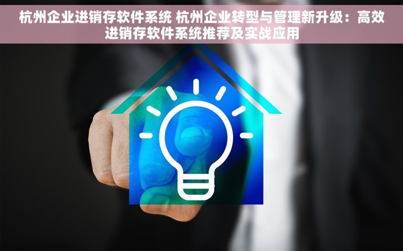 杭州企业进销存软件系统 杭州企业转型与管理新升级：高效进销存软件系统推荐及实战应用