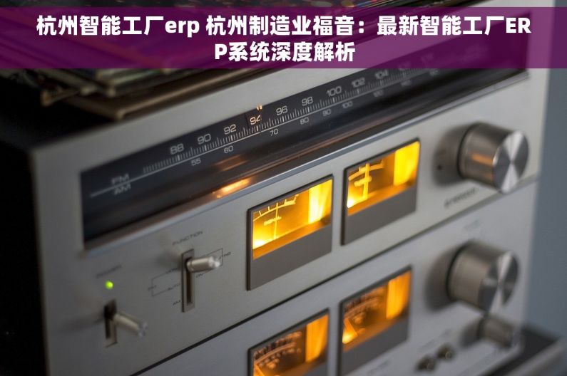 杭州智能工厂erp 杭州制造业福音：最新智能工厂ERP系统深度解析