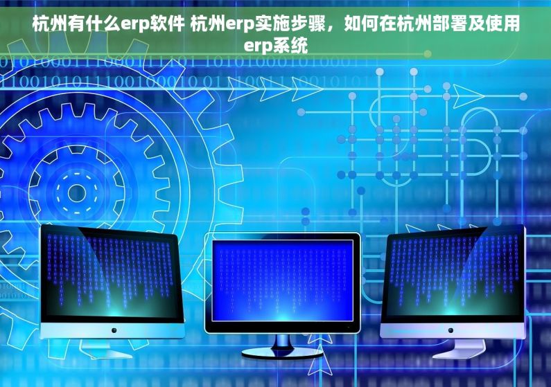 杭州有什么erp软件 杭州erp实施步骤，如何在杭州部署及使用erp系统