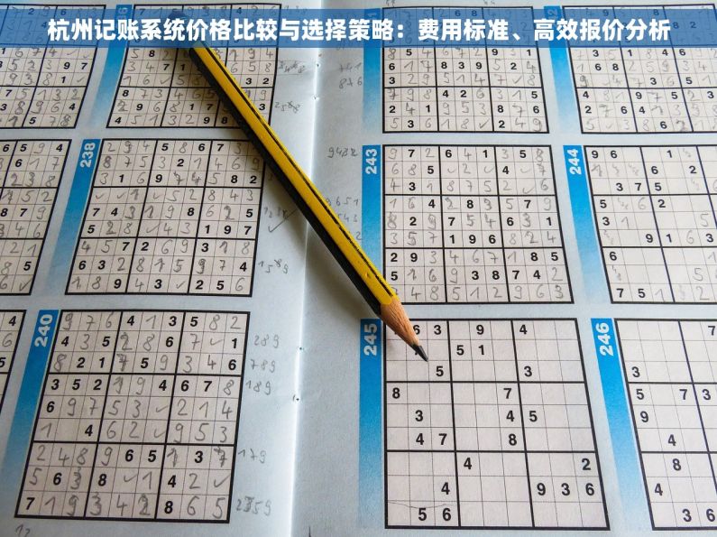 杭州记账系统价格比较与选择策略：费用标准、高效报价分析