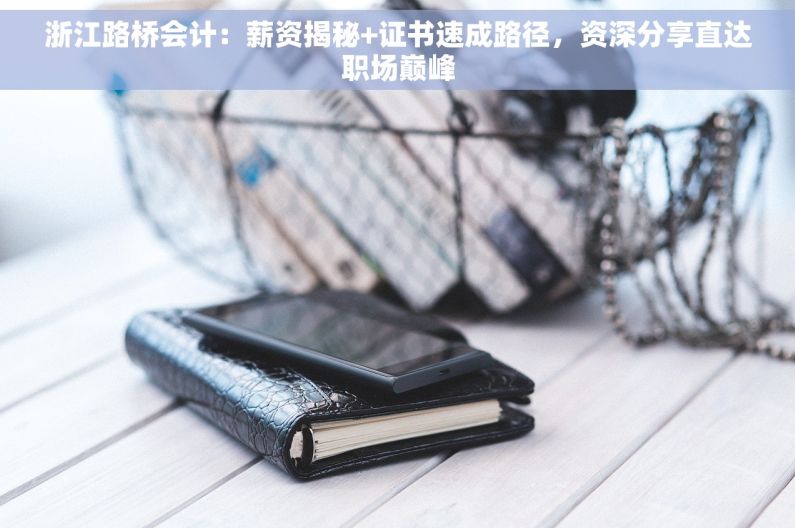 浙江路桥会计：薪资揭秘+证书速成路径，资深分享直达职场巅峰