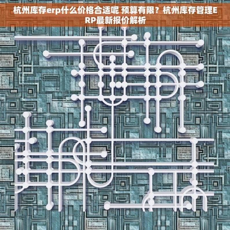杭州库存erp什么价格合适呢 预算有限？杭州库存管理ERP最新报价解析