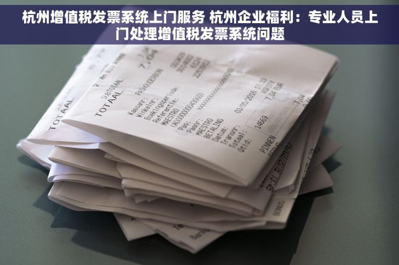 杭州增值税发票系统上门服务 杭州企业福利：专业人员上门处理增值税发票系统问题
