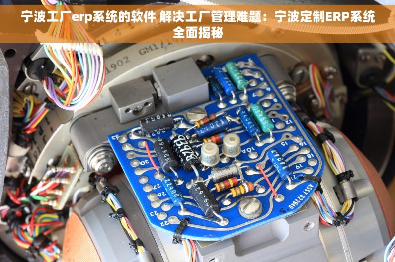 宁波工厂erp系统的软件 解决工厂管理难题：宁波定制ERP系统全面揭秘