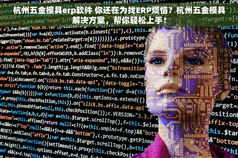 杭州五金模具erp软件 你还在为找ERP烦恼？杭州五金模具解决方案，帮你轻松上手！