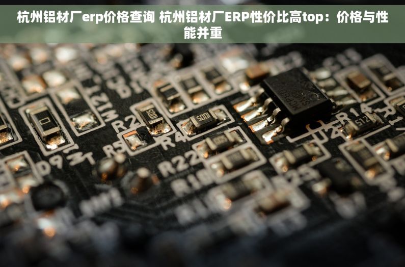 杭州铝材厂erp价格查询 杭州铝材厂ERP性价比高top：价格与性能并重