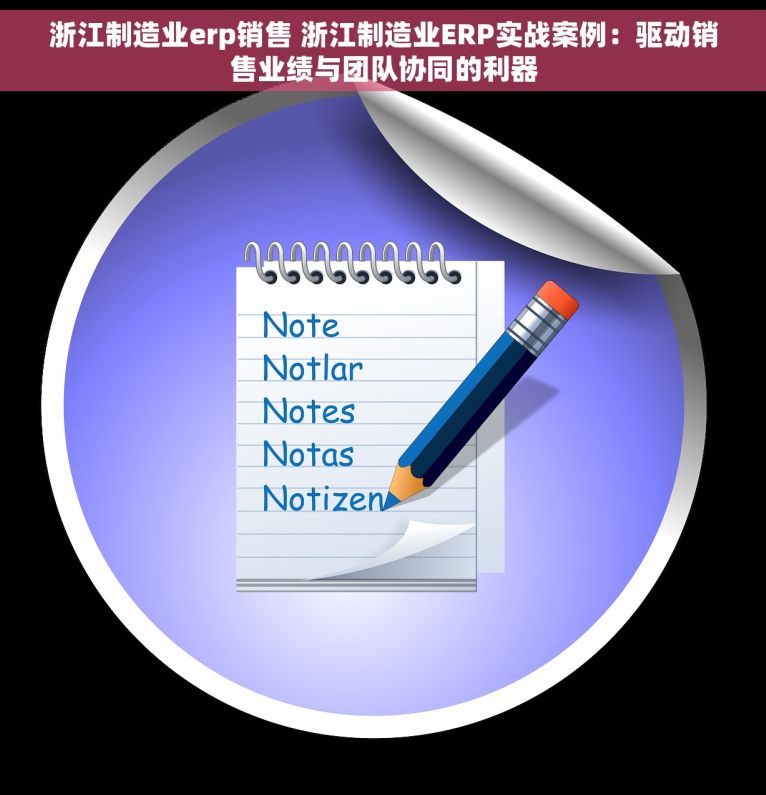 浙江制造业erp销售 浙江制造业ERP实战案例：驱动销售业绩与团队协同的利器