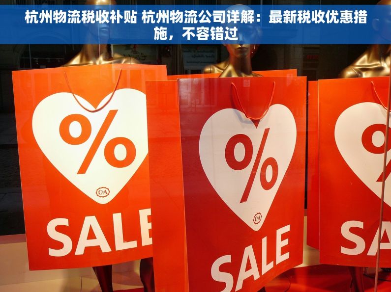 杭州物流税收补贴 杭州物流公司详解：最新税收优惠措施，不容错过
