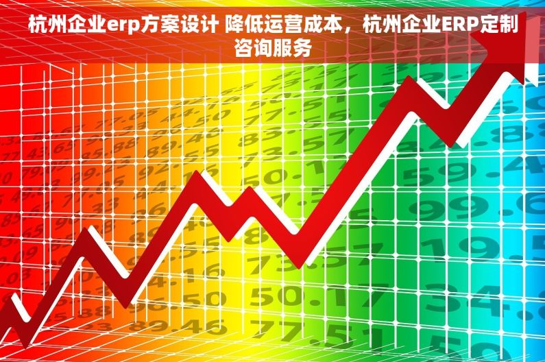 杭州企业erp方案设计 降低运营成本，杭州企业ERP定制咨询服务