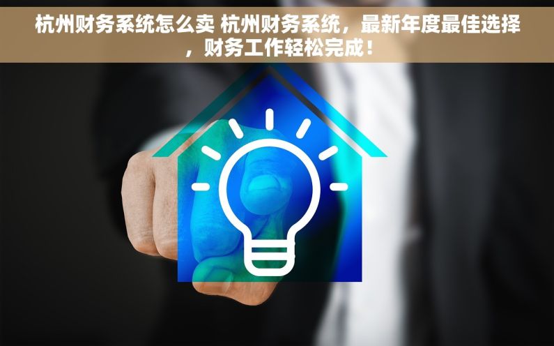 杭州财务系统怎么卖 杭州财务系统，最新年度最佳选择，财务工作轻松完成！