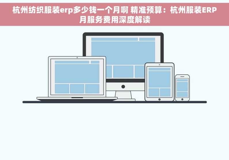 杭州纺织服装erp多少钱一个月啊 精准预算：杭州服装ERP月服务费用深度解读