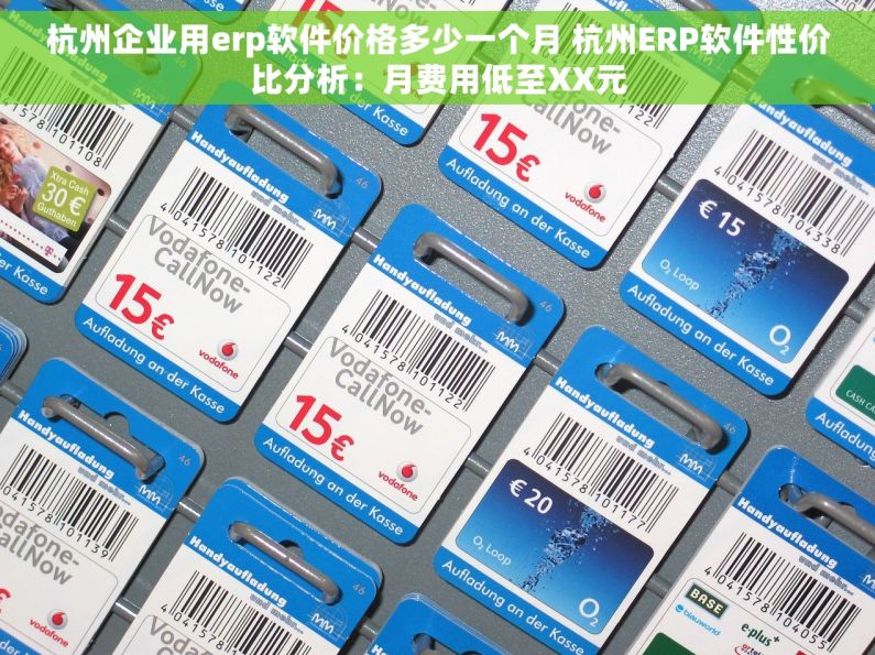 杭州企业用erp软件价格多少一个月 杭州ERP软件性价比分析：月费用低至XX元