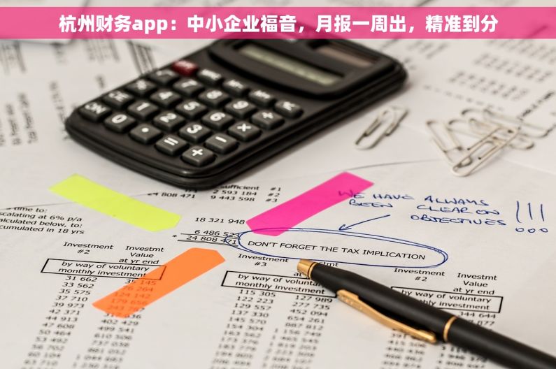 杭州财务app：中小企业福音，月报一周出，精准到分