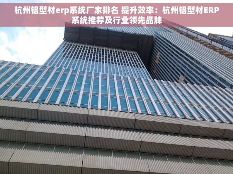 杭州铝型材erp系统厂家排名 提升效率：杭州铝型材ERP系统推荐及行业领先品牌