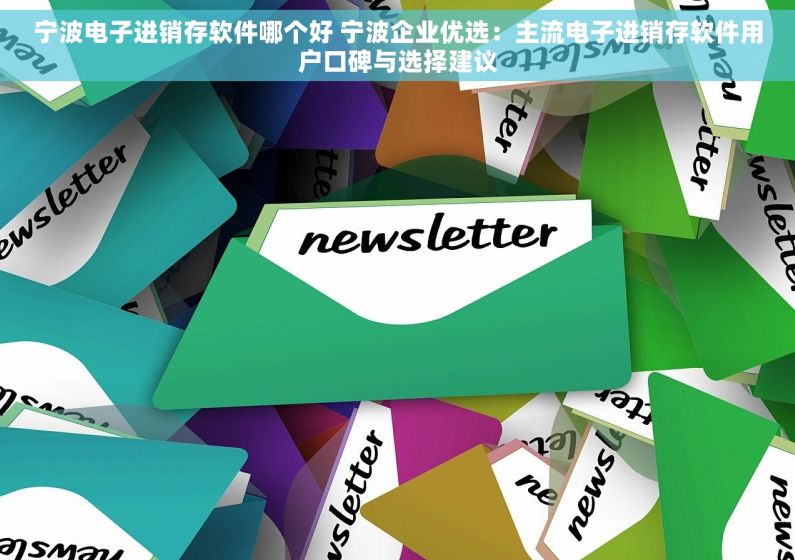 宁波电子进销存软件哪个好 宁波企业优选：主流电子进销存软件用户口碑与选择建议