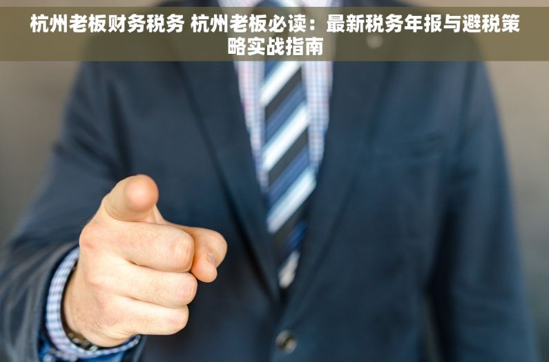 杭州老板财务税务 杭州老板必读：最新税务年报与避税策略实战指南