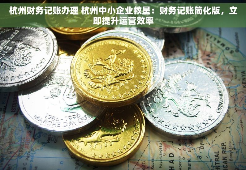 杭州财务记账办理 杭州中小企业救星：财务记账简化版，立即提升运营效率