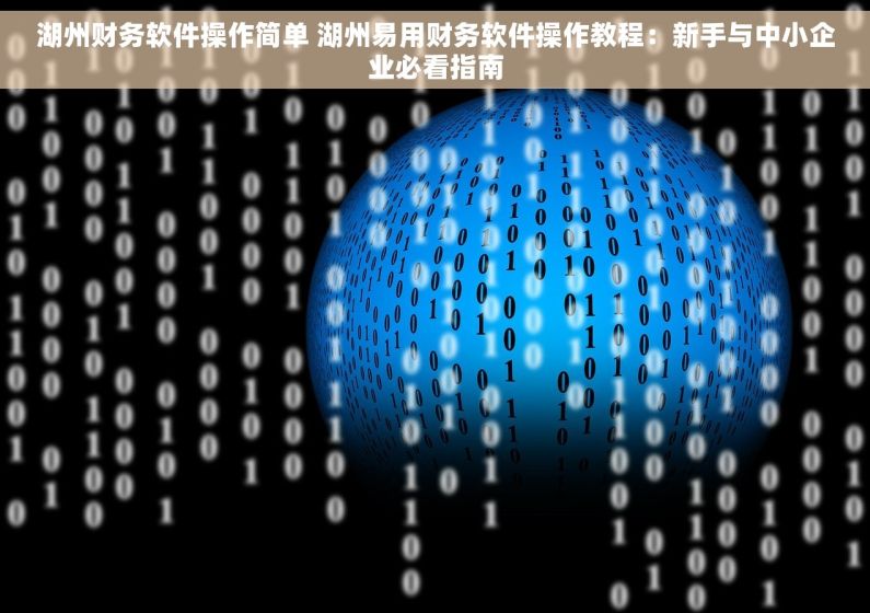 湖州财务软件操作简单 湖州易用财务软件操作教程：新手与中小企业必看指南