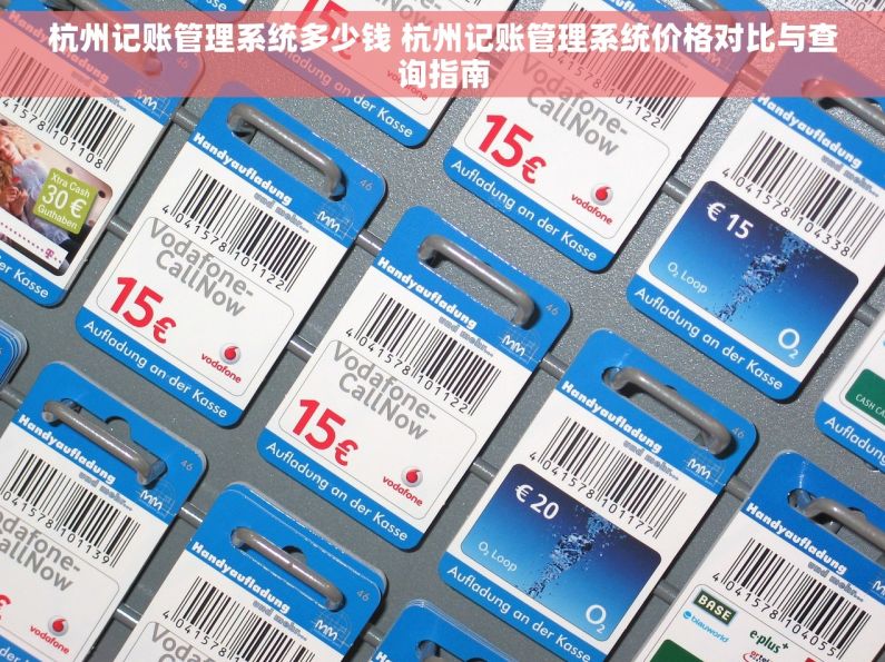 杭州记账管理系统多少钱 杭州记账管理系统价格对比与查询指南