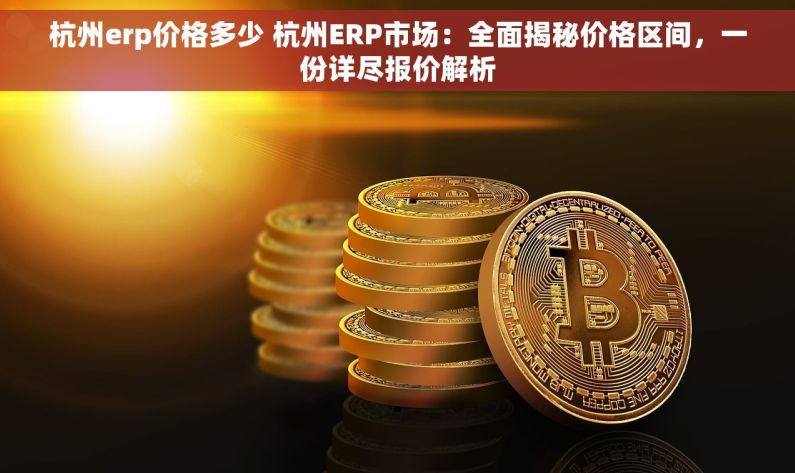杭州erp价格多少 杭州ERP市场：全面揭秘价格区间，一份详尽报价解析