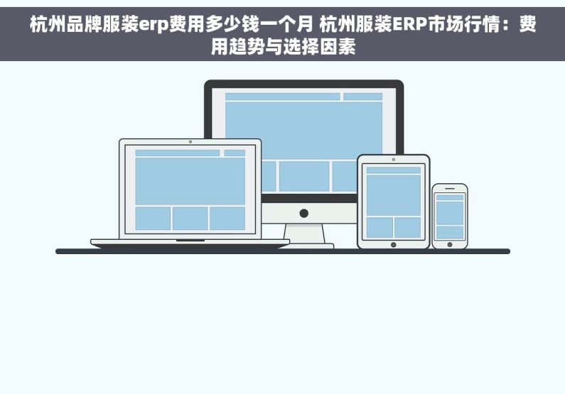 杭州品牌服装erp费用多少钱一个月 杭州服装ERP市场行情：费用趋势与选择因素