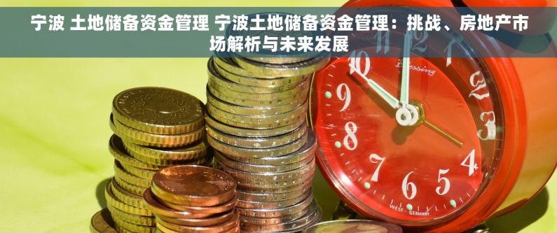 宁波 土地储备资金管理 宁波土地储备资金管理：挑战、房地产市场解析与未来发展