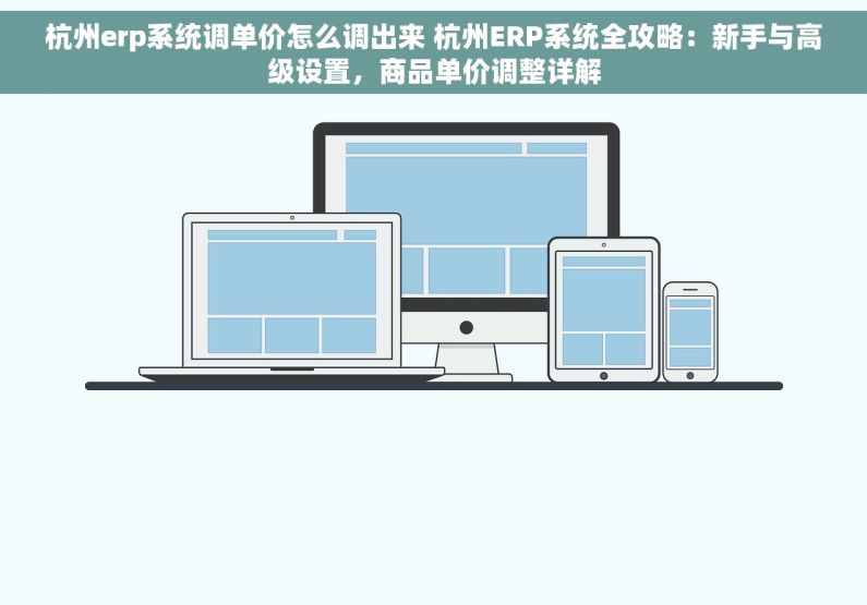 杭州erp系统调单价怎么调出来 杭州ERP系统全攻略：新手与高级设置，商品单价调整详解
