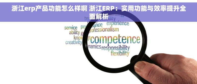 浙江erp产品功能怎么样啊 浙江ERP：实用功能与效率提升全面解析