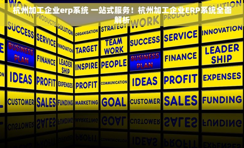 杭州加工企业erp系统 一站式服务！杭州加工企业ERP系统全面解析