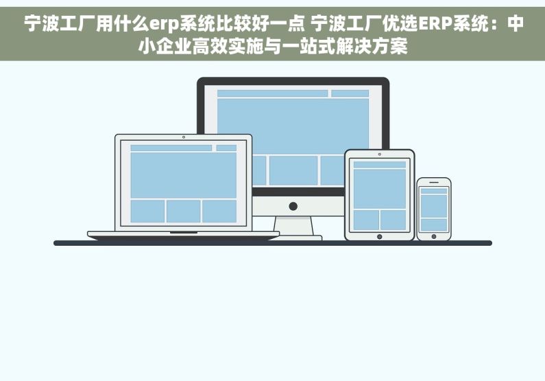 宁波工厂用什么erp系统比较好一点 宁波工厂优选ERP系统：中小企业高效实施与一站式解决方案