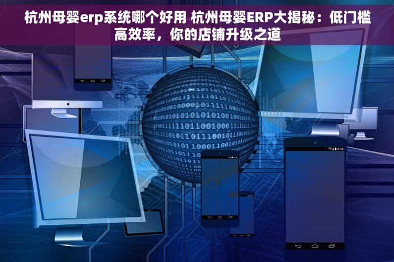 杭州母婴erp系统哪个好用 杭州母婴ERP大揭秘：低门槛高效率，你的店铺升级之道