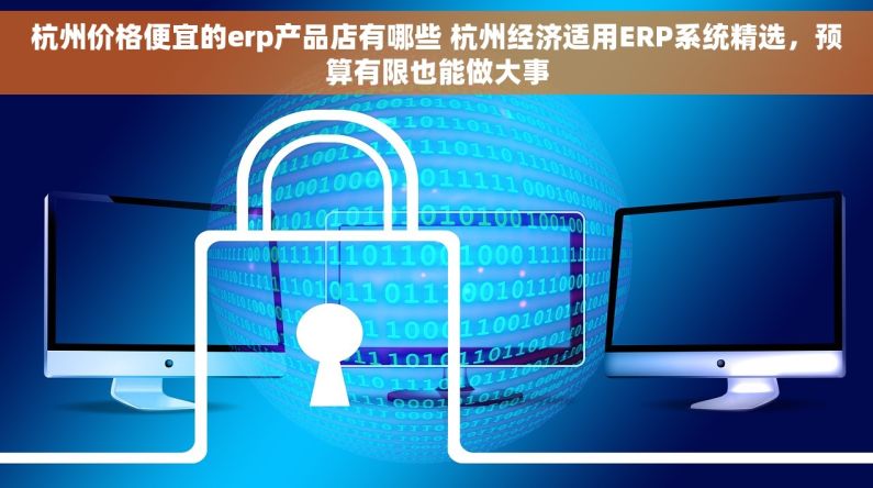 杭州价格便宜的erp产品店有哪些 杭州经济适用ERP系统精选，预算有限也能做大事