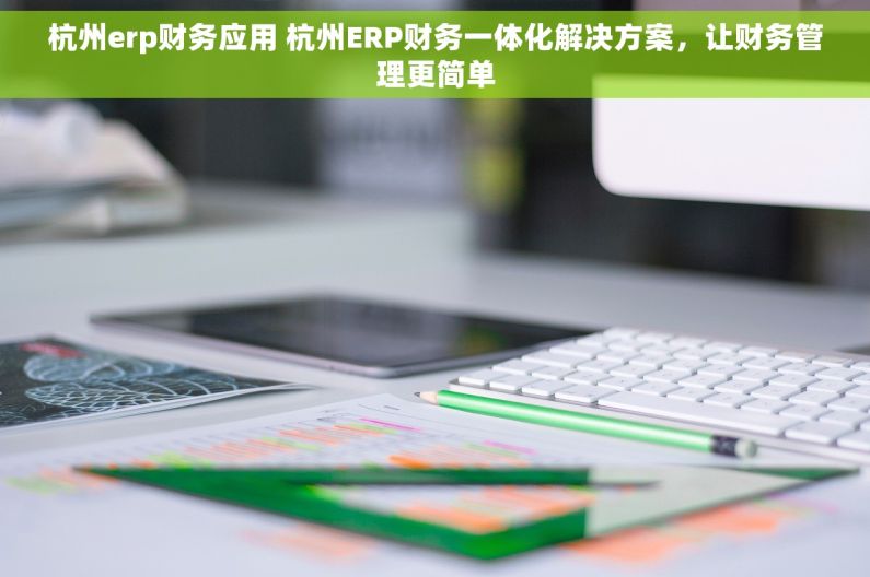 杭州erp财务应用 杭州ERP财务一体化解决方案，让财务管理更简单