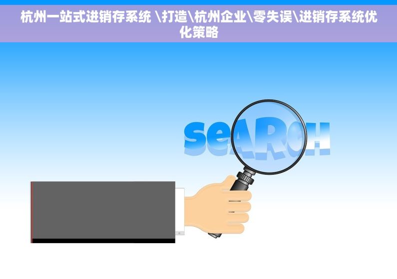 杭州一站式进销存系统 \打造\杭州企业\零失误\进销存系统优化策略
