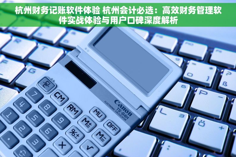 杭州财务记账软件体验 杭州会计必选：高效财务管理软件实战体验与用户口碑深度解析