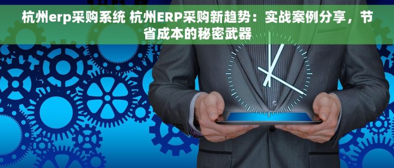 杭州erp采购系统 杭州ERP采购新趋势：实战案例分享，节省成本的秘密武器