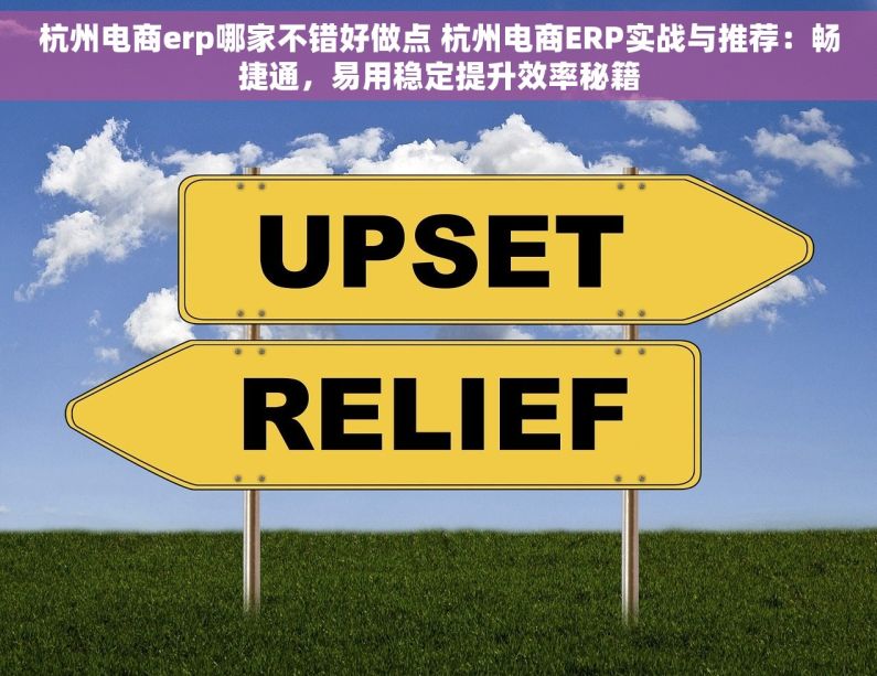 杭州电商erp哪家不错好做点 杭州电商ERP实战与推荐：畅捷通，易用稳定提升效率秘籍