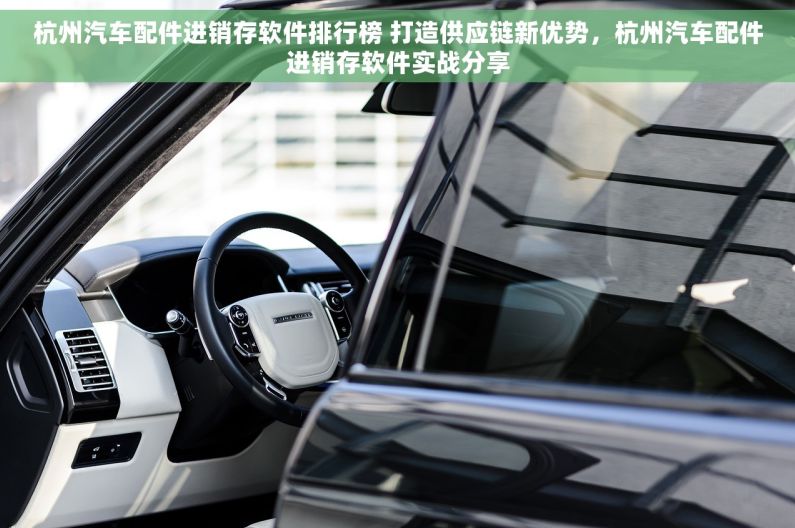 杭州汽车配件进销存软件排行榜 打造供应链新优势，杭州汽车配件进销存软件实战分享