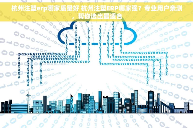 杭州注塑erp哪家质量好 杭州注塑ERP哪家强？专业用户亲测，帮你选出最适合
