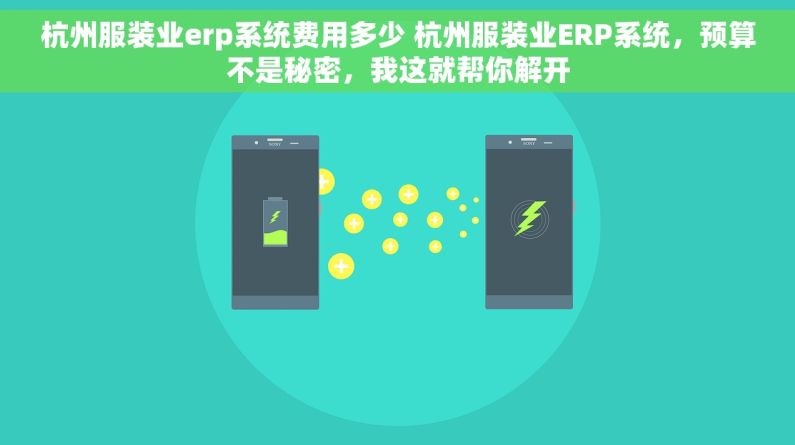 杭州服装业erp系统费用多少 杭州服装业ERP系统，预算不是秘密，我这就帮你解开