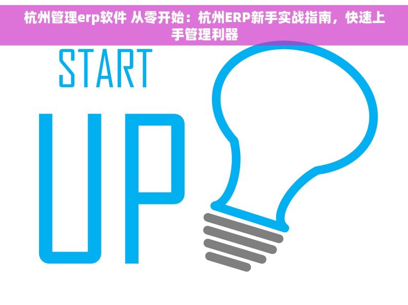 杭州管理erp软件 从零开始：杭州ERP新手实战指南，快速上手管理利器