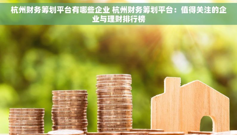 杭州财务筹划平台有哪些企业 杭州财务筹划平台：值得关注的企业与理财排行榜