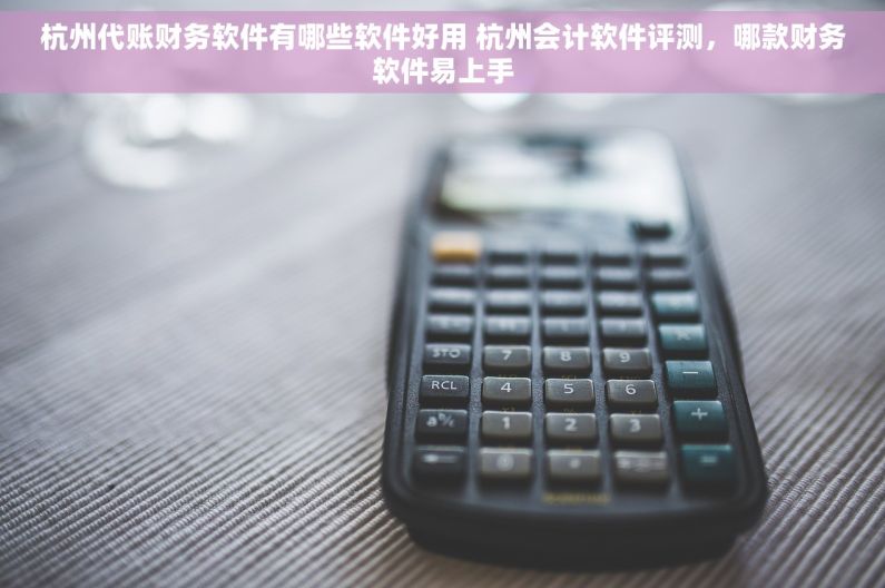 杭州代账财务软件有哪些软件好用 杭州会计软件评测，哪款财务软件易上手