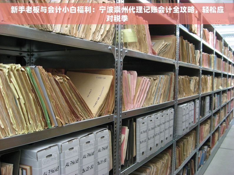 新手老板与会计小白福利：宁波崇州代理记账会计全攻略，轻松应对税季