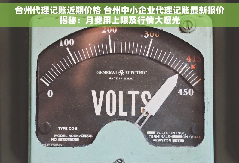台州代理记账近期价格 台州中小企业代理记账最新报价揭秘：月费用上限及行情大曝光