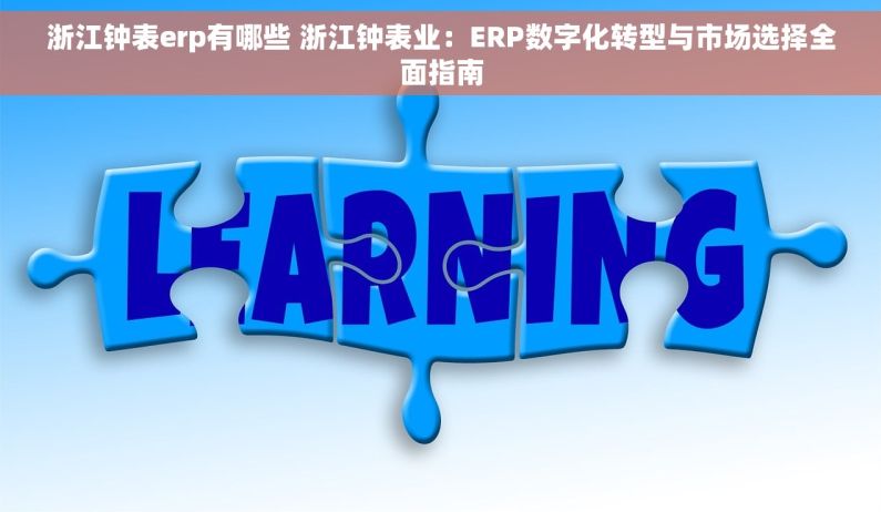 浙江钟表erp有哪些 浙江钟表业：ERP数字化转型与市场选择全面指南