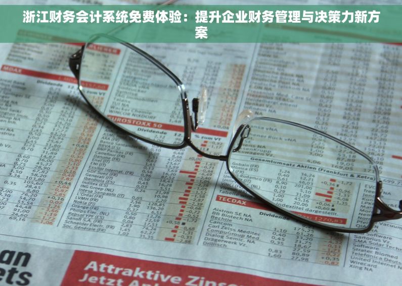 浙江财务会计系统免费体验：提升企业财务管理与决策力新方案