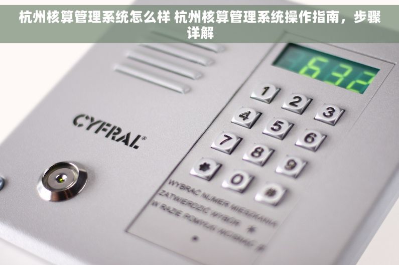 杭州核算管理系统怎么样 杭州核算管理系统操作指南，步骤详解