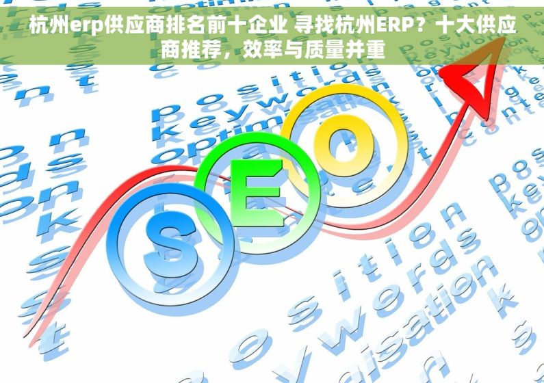 杭州erp供应商排名前十企业 寻找杭州ERP？十大供应商推荐，效率与质量并重